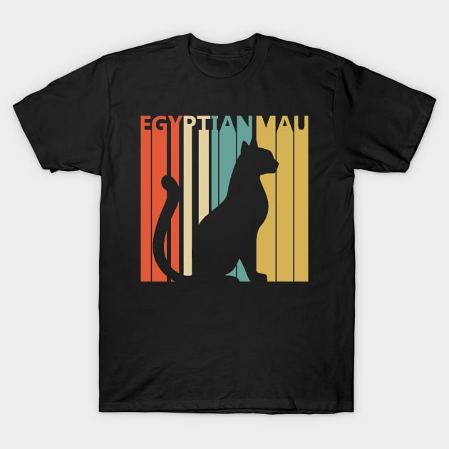 Vintage Egyptian Mau cat owner gift T-Shirt by GWENT